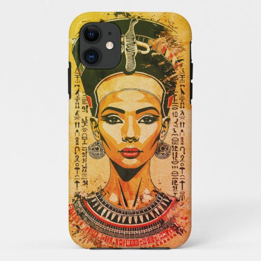 エジプトの王妃モダン- Neo-Pharaoh Art Case-Mate iPhoneケース (裏面)