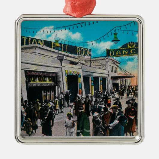 エジプトの球部屋、海公園桟橋 メタルオーナメント (正面)