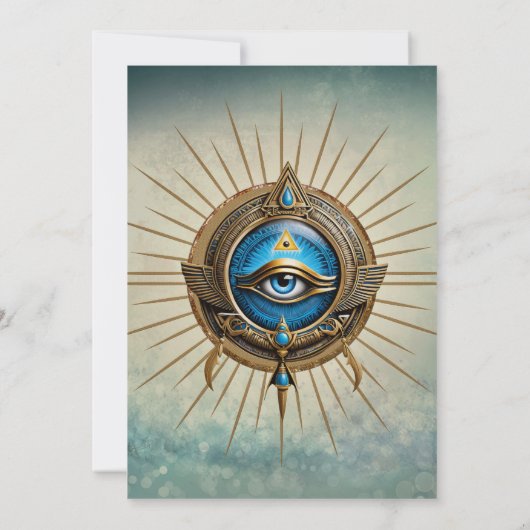 エジプトの目の象徴 招待状 (裏面)