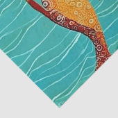 エジプトの砂浜のモザイク人魚 薄葉紙 (詳細)