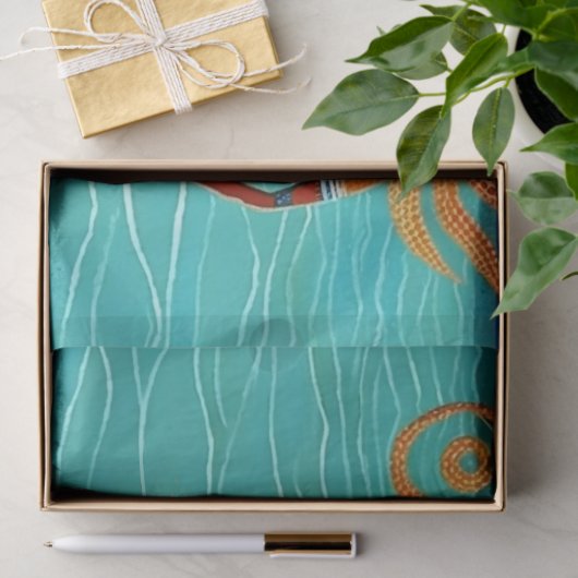 エジプトの砂浜のモザイク人魚 薄葉紙 (ギフト)