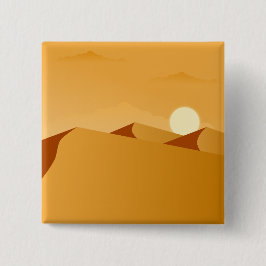 エジプトの砂漠への旅 缶バッジ