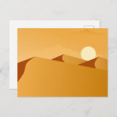 エジプトの砂漠を旅する ポストカード (正面/裏面)