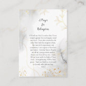 エジプトの祈りの言葉の贖いの聖マリア プレイスカード (裏面)