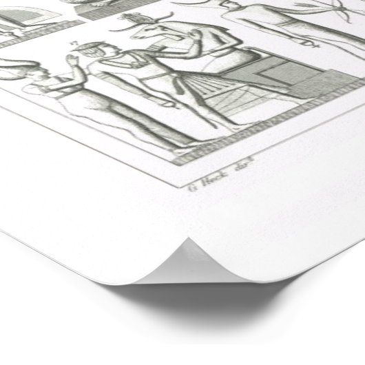 エジプトの神々と宗教的シンボル ポスター (角)