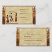 エジプトの神々へのテンプレート 名刺 (正面/裏面)