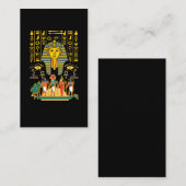 エジプトの神々エジプトのファラオ神アヌビス・ホルス 名刺 (正面/裏面)