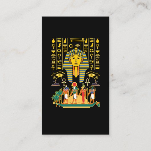 エジプトの神々エジプトのファラオ神アヌビス・ホルス 名刺 (正面)