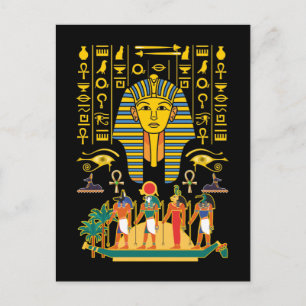エジプトの神々エジプトファラオの神々Anubis Horus ポストカード