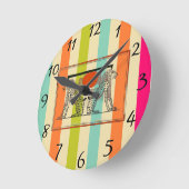 エジプトの神々 ラウンド壁時計 (傾斜)