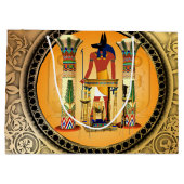 エジプトの神のanubis ラージペーパーバッグ (裏面)