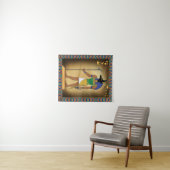 エジプトの神アヌビつるスウォール タペストリー (インサイチュ(横))