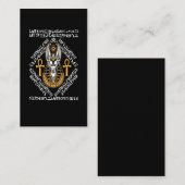 エジプトの神アヌビスアンフエジプトヒエログリフ 名刺 (正面/裏面)