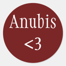 エジプトの神アヌビス愛ステッカー