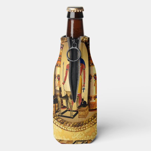 エジプトの神アヌビス ボトルクーラー (ボトル裏面)