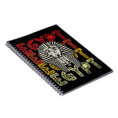 エジプトの神トゥタンカームンレトロエジプトファラオ ノートブック (右側)