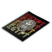 エジプトの神トゥタンカームンレトロエジプトファラオ ノートブック (左側)