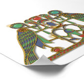 エジプトの神ホルスの胸 ポスター (角)