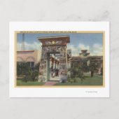 エジプトの神社のレプリカ、ロシクルチアン公園 ポストカード (正面)