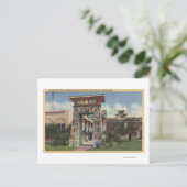 エジプトの神社のレプリカ、ロシクルチアン公園 ポストカード (スタンド正面)