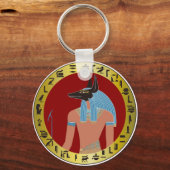 エジプトの神、アヌビス キーホルダー (正面)