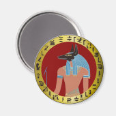 エジプトの神、アヌビス マグネット (正面/裏面)