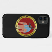 エジプトの神、アヌビス Case-Mate iPhoneケース (裏面(横))