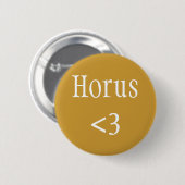 エジプトの神 – Horus <3バッジ 缶バッジ (正面&裏面)