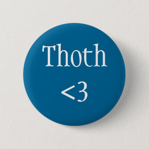 エジプトの神 – Thoth love badge 缶バッジ