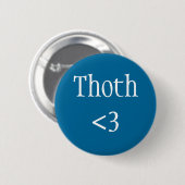 エジプトの神 – Thoth love badge 缶バッジ (正面&裏面)