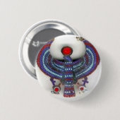 エジプトの神HORUS 缶バッジ (正面&裏面)