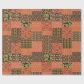 エジプトの種族のフェイクなパッチワークの包装紙 ラッピングペーパー (フラット)