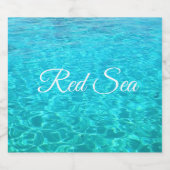 エジプトの紅海の紺碧の海水 ビールラベル (シングルラベル)