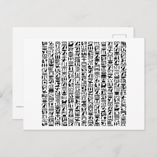 エジプトの絵文字はがき ポストカード (正面/裏面)