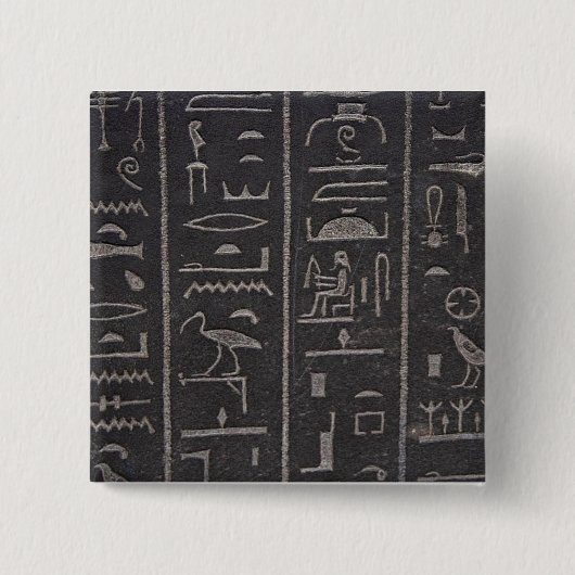 エジプトの絵文字ボタン 缶バッジ (正面)