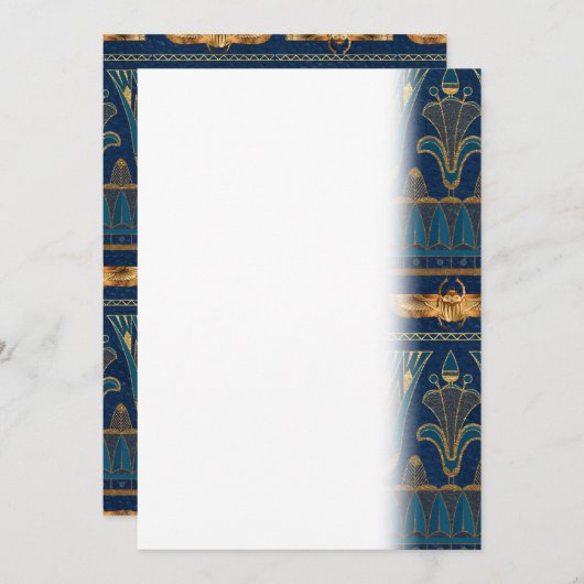 エジプトの絵文字金ゴールド甲虫ゴールデングリッター セーブザデート (正面/裏面)