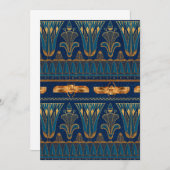 エジプトの絵文字金ゴールド甲虫ゴールデングリッター 招待状 (正面/裏面)