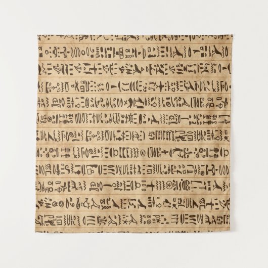 エジプトの絵文字:シームグランジレス魔法 タペストリー (正面(横))