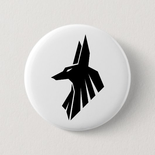 エジプトの絵文字 – Anubis 缶バッジ (正面)