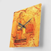 エジプトの絵画の柱時計 スクエア壁時計 (傾斜)