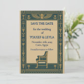 エジプトの翼を持つスカラベの王座 ゴールド セーブ・ザ・デート (スタンド正面)