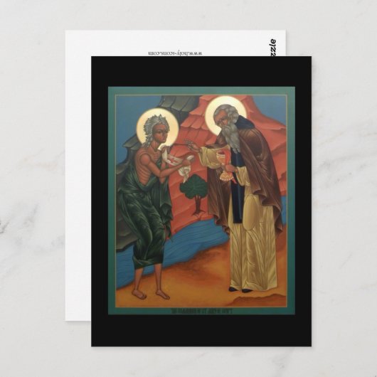 エジプトの聖マリア聖餐式祈りの言葉 ポストカード (正面/裏面)