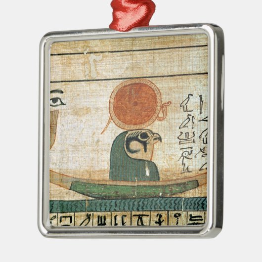 エジプトの葬式のパピルス メタルオーナメント (左)