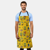 エジプトの要素、アヌビス、ピラミッドのパターン。 エプロン (着用した状態)