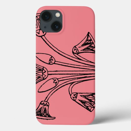 エジプトの記号: はす Case-Mate iPhoneケース (裏面)