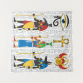 エジプトの記号 タペストリー (正面(横))