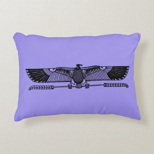 エジプトの記号: ハゲタカ アクセントクッション (正面)