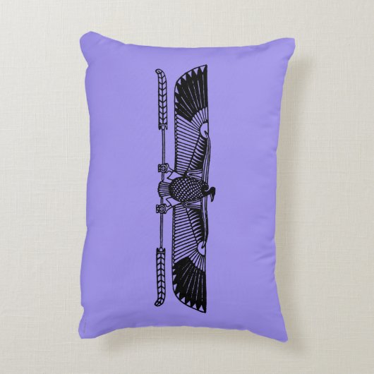 エジプトの記号: ハゲタカ アクセントクッション (裏面(縦))