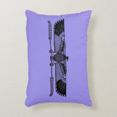 エジプトの記号: ハゲタカ アクセントクッション (正面(垂直))