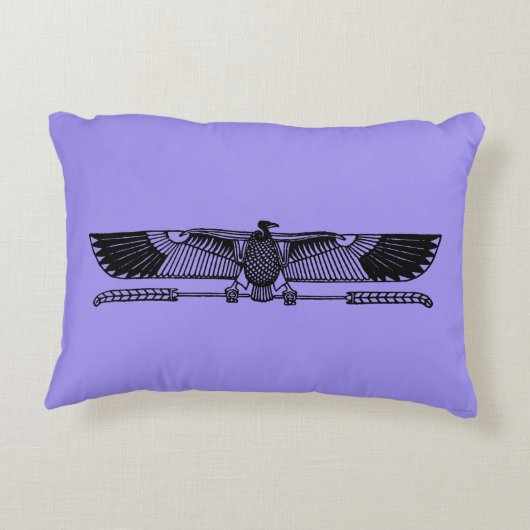 エジプトの記号: ハゲタカ アクセントクッション (裏面)